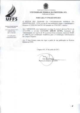 Portaria 570-GR-2013