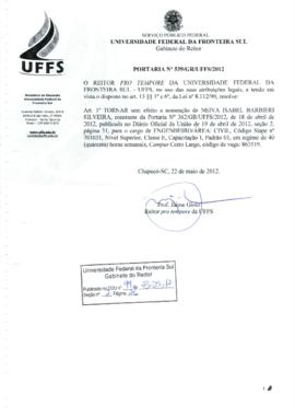 Portaria 539-GR-2012