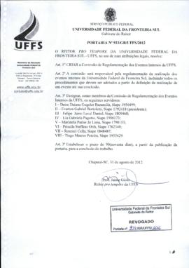 Portaria 923-GR-2012