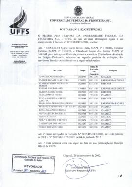 Portaria 1102-GR-2012