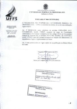 Portaria 806-GR-2012