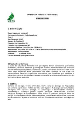 Ecologia Aplicada