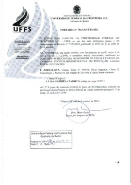 Portaria 786-GR-2011