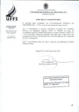 Portaria 145-GR-2013
