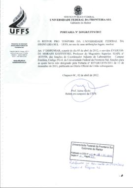Portaria 269-GR-2012
