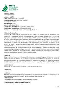 Literatura Brasileira I