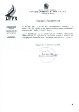 Portaria 090-GR-2012