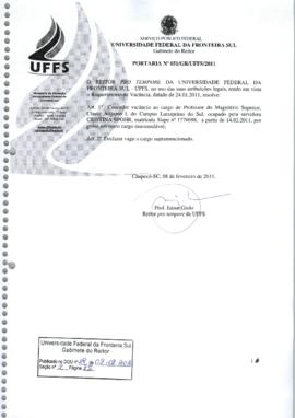 Portaria 051-GR-2011