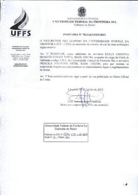 Portaria 782-GR-2012