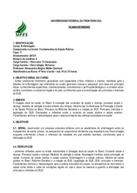 Fundamentos da Saúde Pública