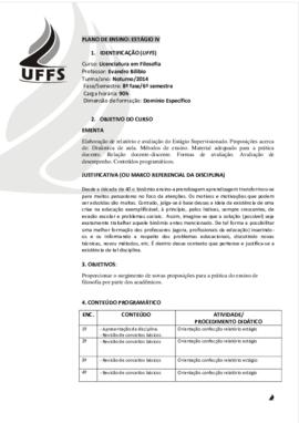 Estágio Curricular Supervisionado IV