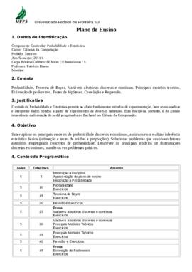 Probabilidade e Estatística