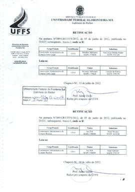 Portaria 589-GR-2012 Retificação 5