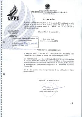 Portaria 420-GR-2011 Retificação