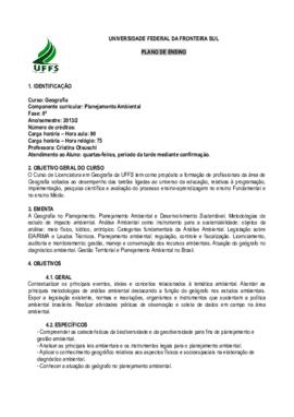 Planejamento Ambiental
