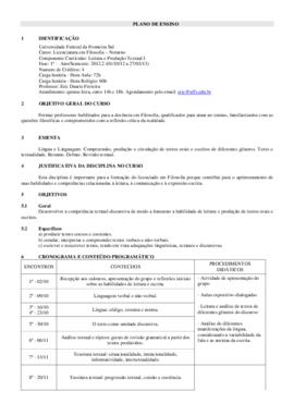 Leitura e Produção Textual I
