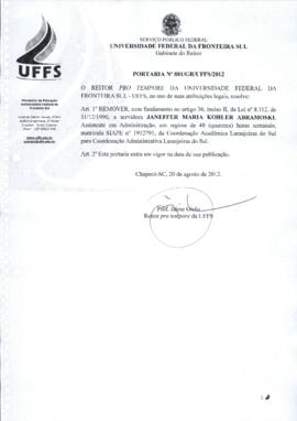 Portaria 881-GR-2012