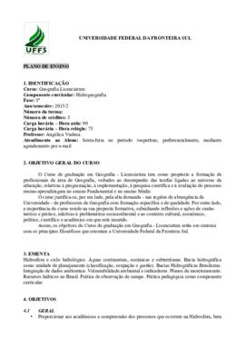 Hidrogeografia