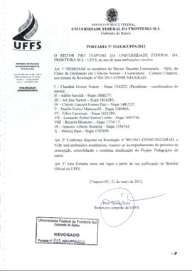 Portaria 514-GR-2012