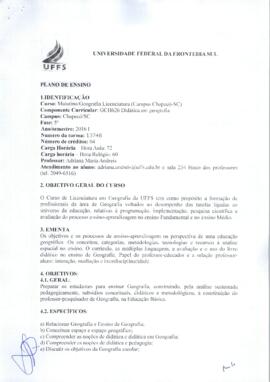 Didática em Geografia
