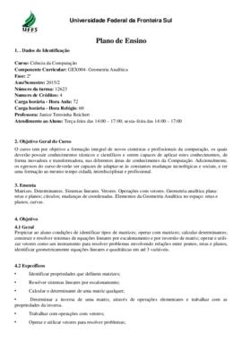 Geometria Analítica