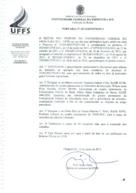 Portaria 651-GR-2012