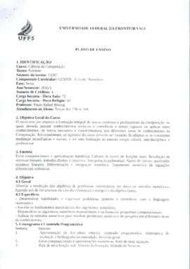 Cálculo Numérico