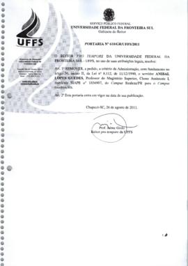 Portaria 610-GR-2011