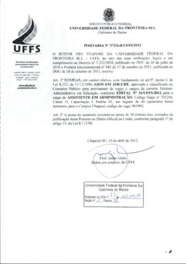 Portaria 372-GR-2012