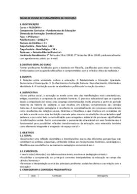 Fundamentos da Educação