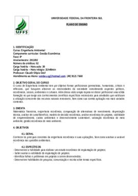 Gestão Econômica