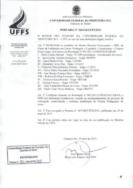 Portaria 366-GR-2013
