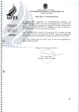 Portaria 582-GR-2011