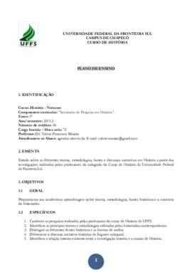 Seminário de Pesquisa em História