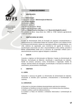 Administração de Materiais