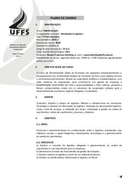 Introdução à Logística