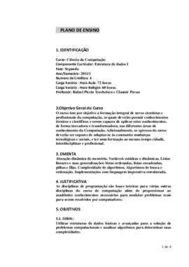 Estrutura de Dados I