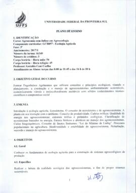 Ecologia Agrícola