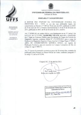 Portaria 343-GR-2013