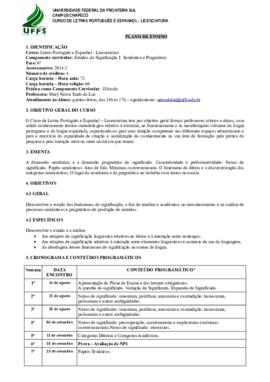 Estudos da Significação I