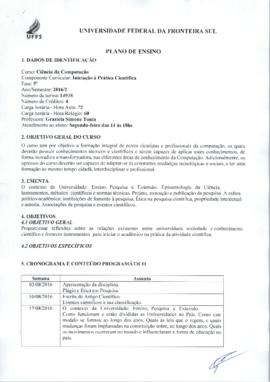 Iniciação à Prática Científica