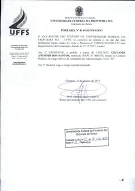 Portaria 014-GR-2013