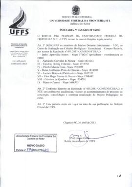 Portaria 363-GR-2013