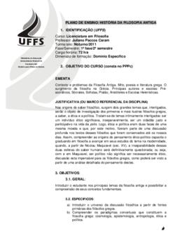 História da Filosofia Antiga