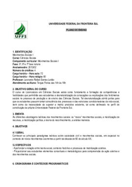 Movimentos Sociais I