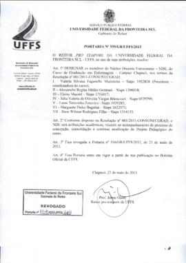 Portaria 539-GR-2013