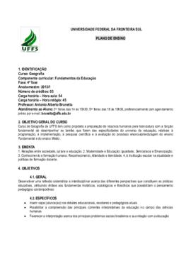 Fundamentos da Educação