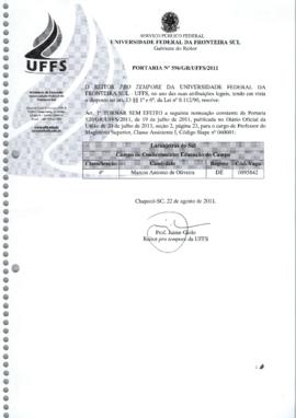 Portaria 596-GR-2011