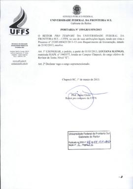 Portaria 155-GR-2013