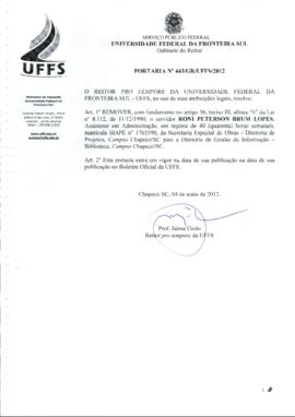 Portaria 443-GR-2012